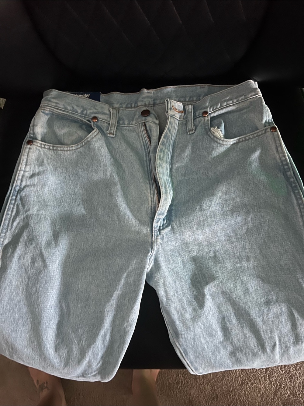 Wrangler Light Blue Cowboy Cut Jeans - Natural Rise